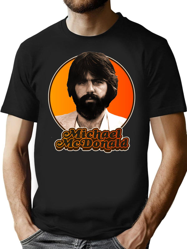 Michael Mcdonald Tribute T-Shirt for Men & Women, T-Shirts Graphic Tee - Black