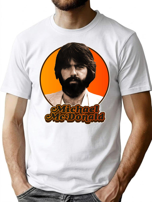 Michael Mcdonald Tribute T-Shirt for Men & Women, T-Shirts Graphic Tee - White