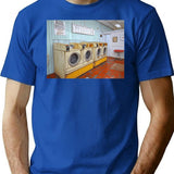 Midtown Laundromat T-Shirt for Men & Women, T-Shirts Graphic Tee - Blue