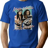 Milli Vanilli T-Shirt for Men & Women, T-Shirts Graphic Tee - Blue
