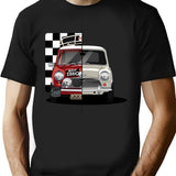Mini Rallycar T-Shirt for Men & Women, T-Shirts Graphic Tee - Black