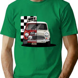 Mini Rallycar T-Shirt for Men & Women, T-Shirts Graphic Tee - Green