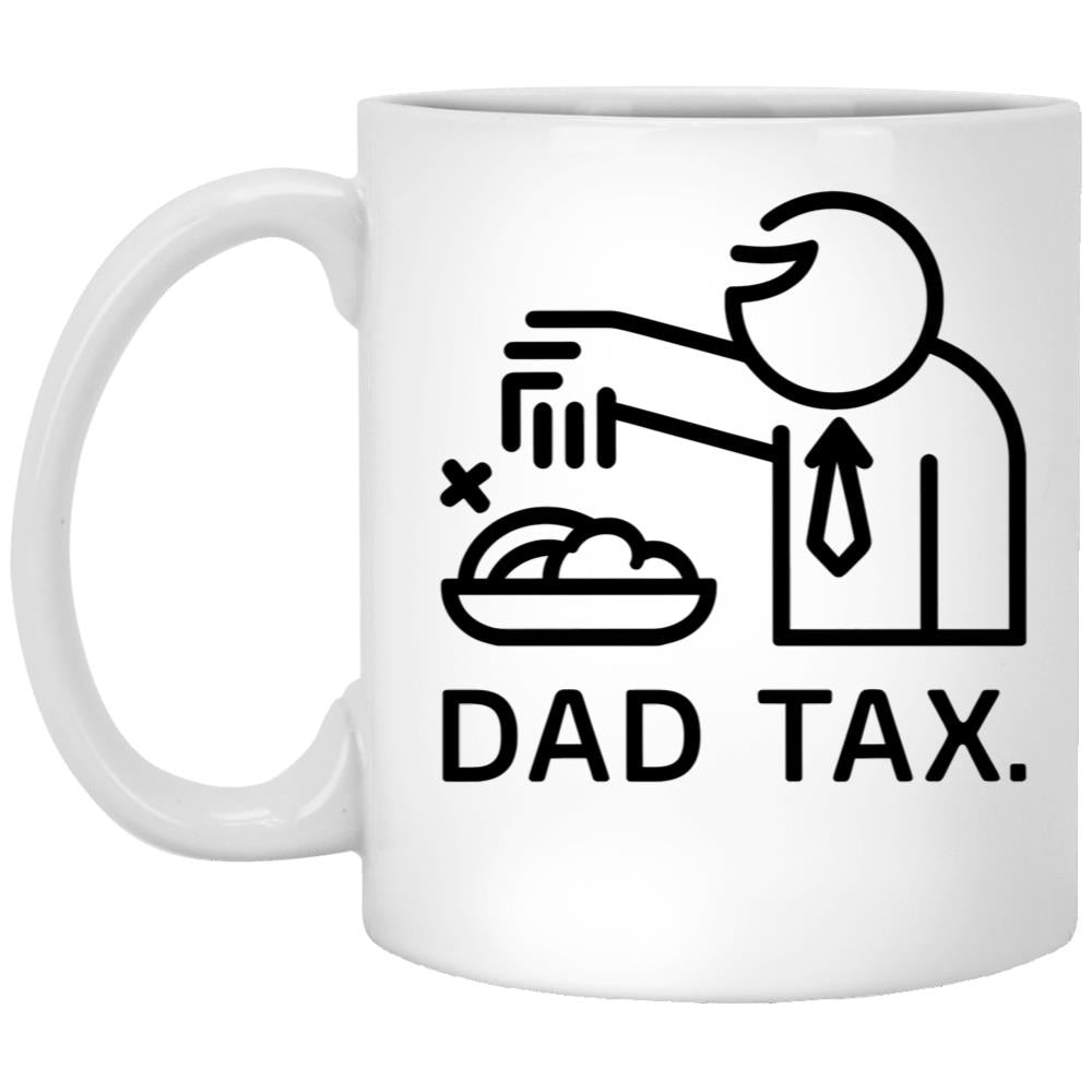 Minimalist Dad Tax Icons (1) White Coffee Mug