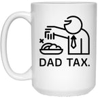 Minimalist Dad Tax Icons (1) White Coffee Mug