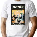 Minimalist O A S I S Definitely T-Shirt for Men & Women, T-Shirts Graphic Tee - White