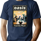 Minimalist O A S I S Definitely T-Shirt for Men & Women, T-Shirts Graphic Tee - Navy