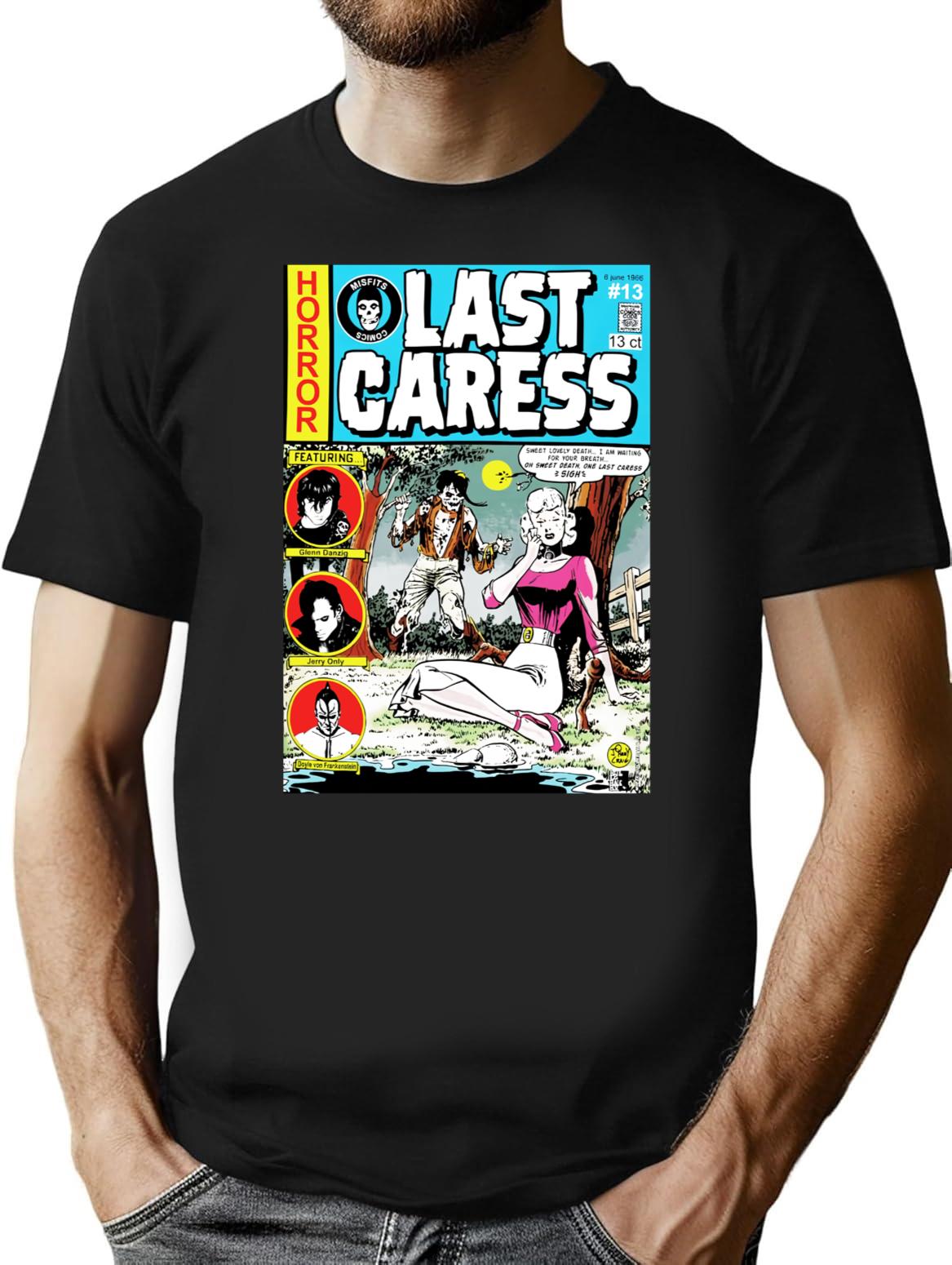 Misfits Last Caress Classic Premium Heavyweight Cotton T-Shirt - Black