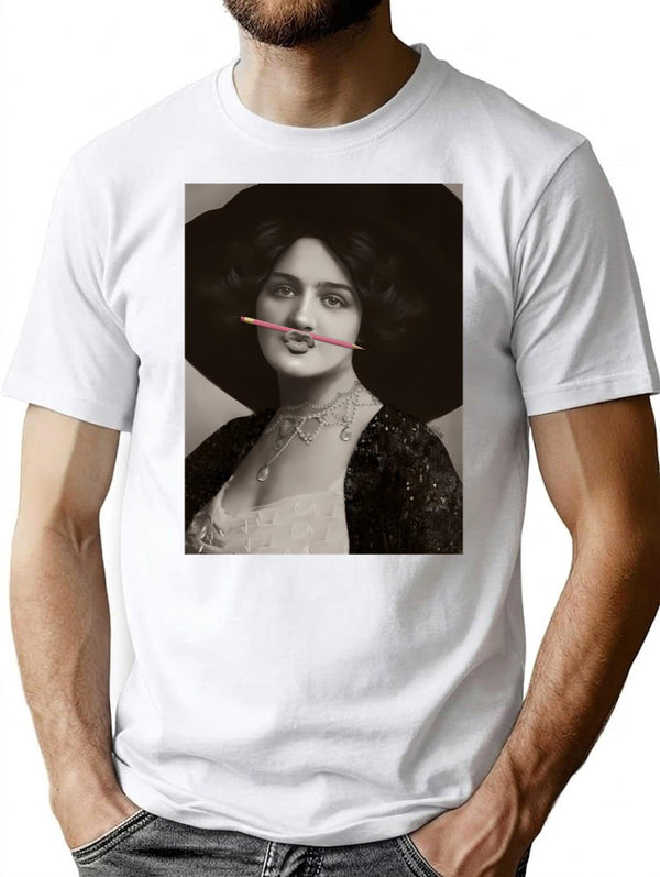 Miss Lily T-Shirt for Men & Women, T-Shirts Graphic Tee - White