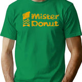 Mister Donut Vintage Retro Distressed 1970S T-Shirt for Men & Women, T-Shirts Graphic Tee - Green