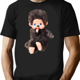 Monchichi Doll T-Shirt for Men & Women, T-Shirts Graphic Tee - Black
