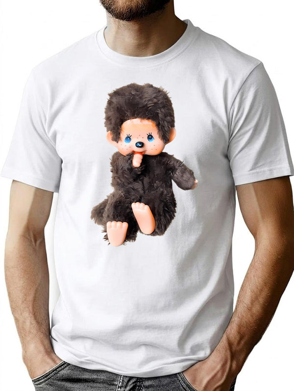Monchichi Doll T-Shirt for Men & Women, T-Shirts Graphic Tee - White