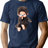 Monchichi Doll T-Shirt for Men & Women, T-Shirts Graphic Tee - Navy