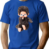 Monchichi Doll T-Shirt for Men & Women, T-Shirts Graphic Tee - Blue