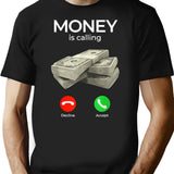 Money Is Calling Cashs Funny Business T-Shirt for Men & Women, T-Shirts Graphic Tee - Black