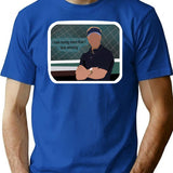 Moneyball Quote Premium Heavyweight Cotton T-Shirt - Blue