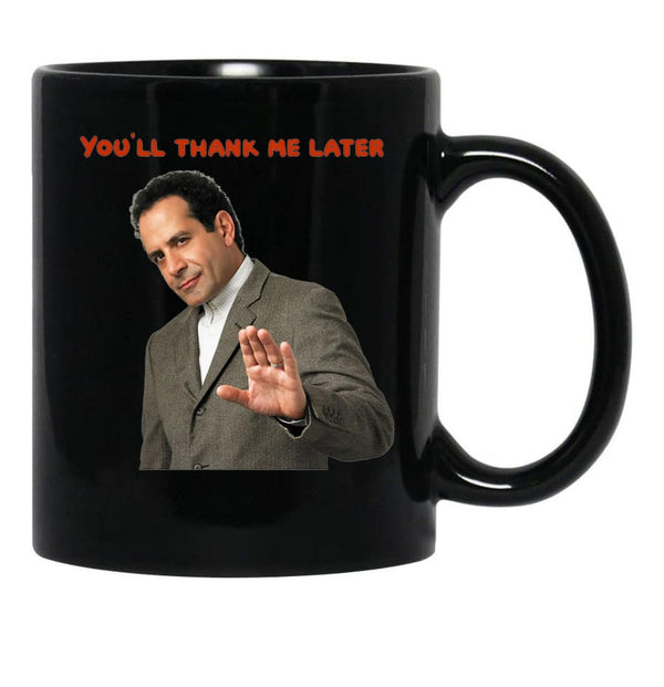 Monk You'll Thank Me Later Funnys and Accessories Black Coffee Mug, Gift Coffee Mug - Black