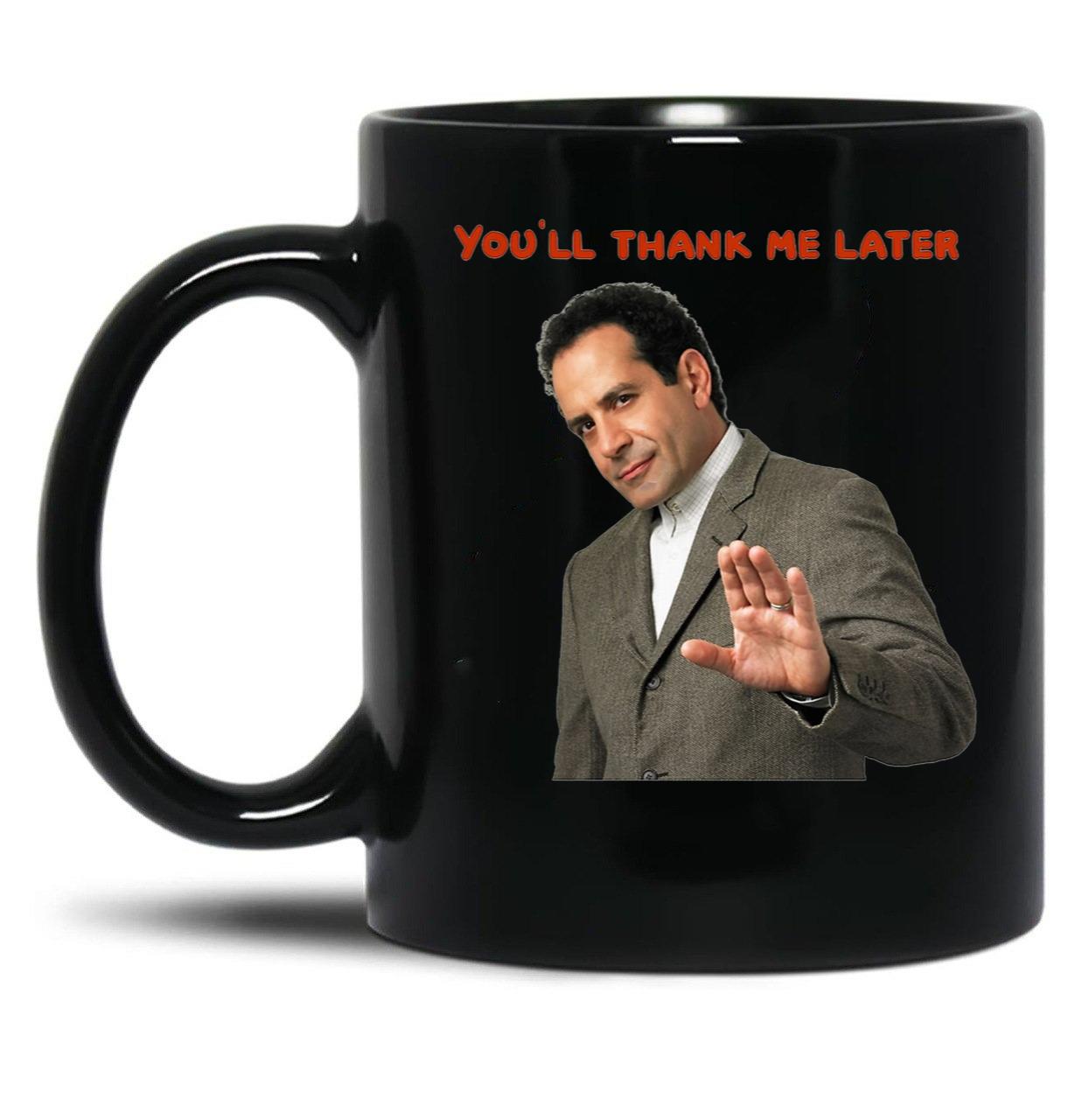 Monk You'll Thank Me Later Funnys and Accessories Black Coffee Mug, Gift Coffee Mug