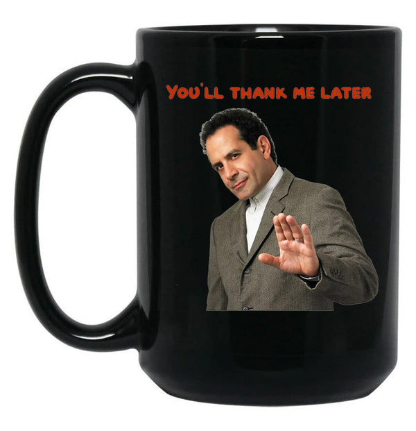 Monk You'll Thank Me Later Funnys and Accessories Black Coffee Mug, Gift Coffee Mug - Black