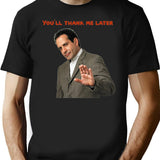 Monk You'll Thank Me Later Funny s and Accessories Premium Heavyweight Cotton T-Shirt - Black