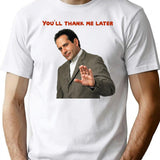 Monk You'll Thank Me Later Funny s and Accessories Premium Heavyweight Cotton T-Shirt - White