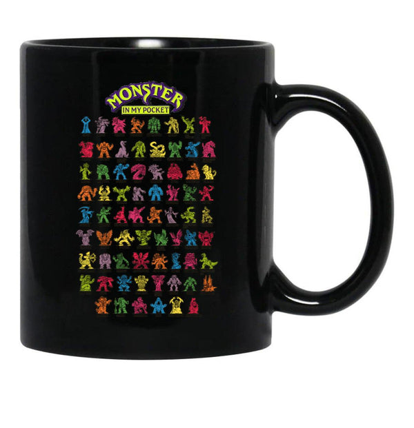 Monsters in My Pocket Black Coffee Mug, Gift Coffee Mug - Black