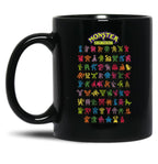 Monsters in My Pocket Black Coffee Mug, Gift Coffee Mug