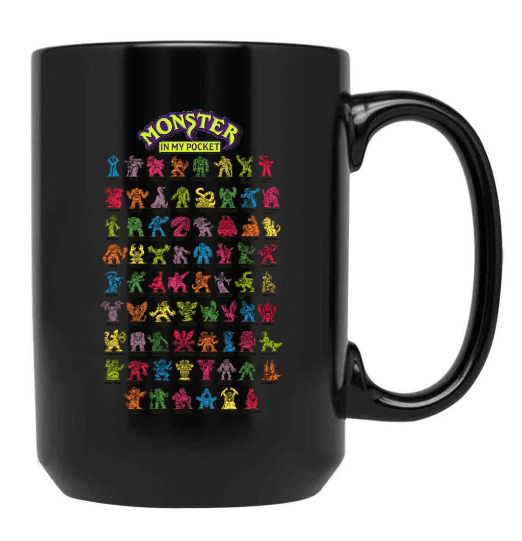 Monsters in My Pocket Black Coffee Mug, Gift Coffee Mug