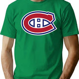 Montreal Canadians Logo Sticker T-Shirt for Men & Women, T-Shirts Graphic Tee - Green
