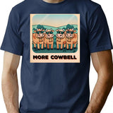 More Cowbell (1) T-Shirt for Men & Women, T-Shirts Graphic Tee - Navy
