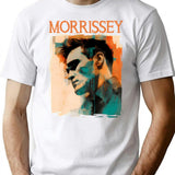 Morrissey 80S 90S Moz Illustration Art Work T-Shirt for Men & Women, T-Shirts Graphic Tee - White