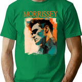 Morrissey 80S 90S Moz Illustration Art Work T-Shirt for Men & Women, T-Shirts Graphic Tee - Green