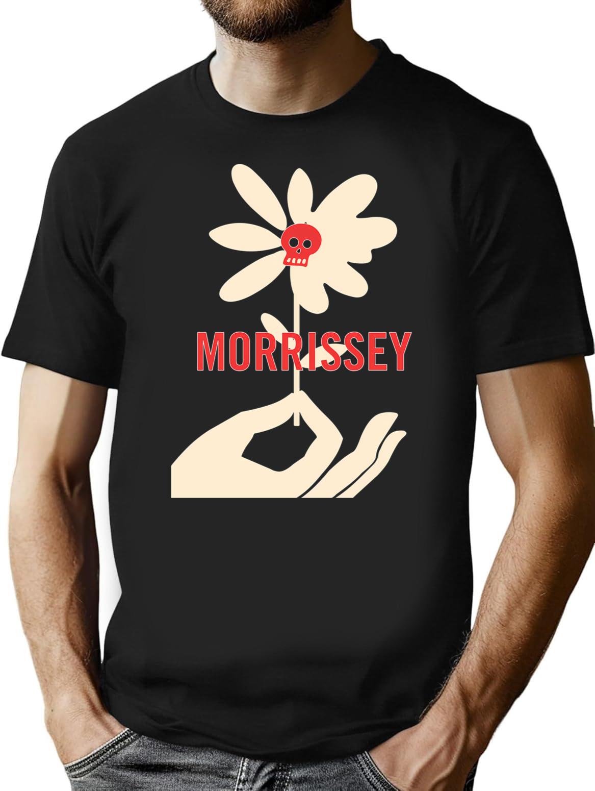 Morrissey T-Shirt for Men & Women, T-Shirts Graphic Tee - Black