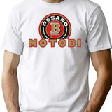 Motobi Vintage Motorcycle Shirt T-Shirt for Men & Women, T-Shirts Graphic Tee - White
