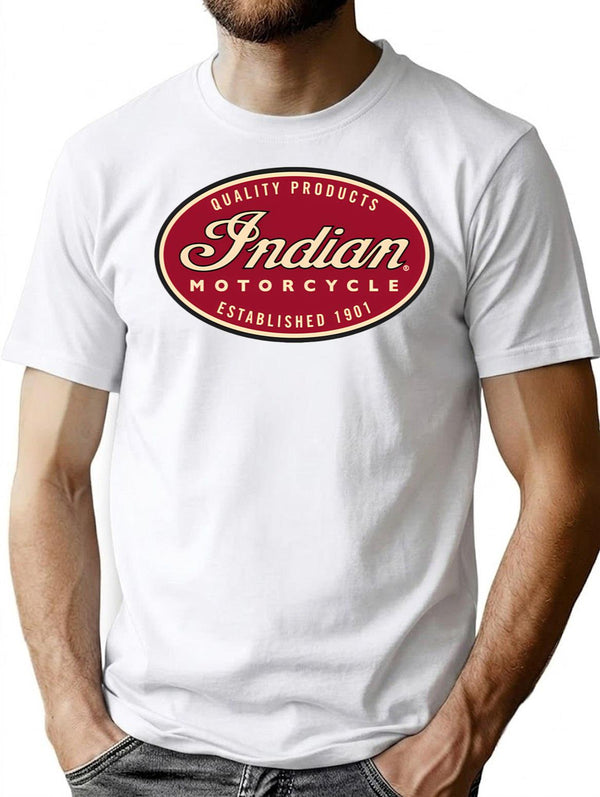 Motorcycle Enthusiast T-Shirt for Men & Women, T-Shirts Graphic Tee - White