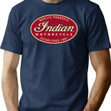 Motorcycle Enthusiast T-Shirt for Men & Women, T-Shirts Graphic Tee - Navy