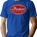 Motorcycle Enthusiast T-Shirt for Men & Women, T-Shirts Graphic Tee - Blue