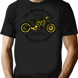 Motorcycle Workshop T-Shirt for Men & Women, T-Shirts Graphic Tee - Black