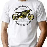 Motorcycle Workshop T-Shirt for Men & Women, T-Shirts Graphic Tee - White