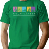 Mountaineer T-Shirt for Men & Women, T-Shirts Graphic Tee - Green