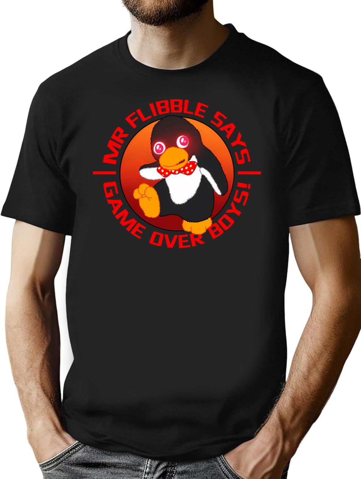 Mr Flibble T-Shirt for Men & Women, T-Shirts Graphic Tee - Black