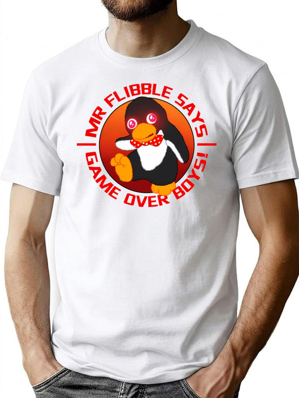 Mr Flibble T-Shirt for Men & Women, T-Shirts Graphic Tee - White
