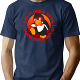Mr Flibble T-Shirt for Men & Women, T-Shirts Graphic Tee - Navy
