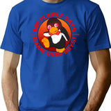 Mr Flibble T-Shirt for Men & Women, T-Shirts Graphic Tee - Blue
