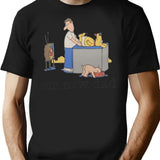 Mr. New Dad Baby Diaper Dog T-Shirt for Men & Women, T-Shirts Graphic Tee - Black