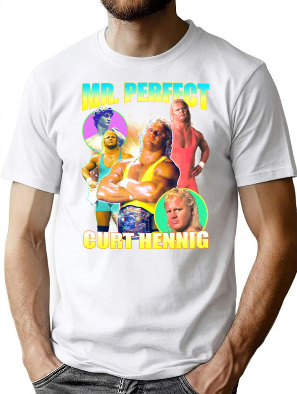 Mr Perfect T-Shirt for Men & Women, T-Shirts Graphic Tee - White