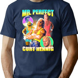 Mr Perfect T-Shirt for Men & Women, T-Shirts Graphic Tee - Navy
