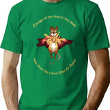 Mrs Brisby With Nicodemus'S Quote Premium Heavyweight Cotton T-Shirt - Green