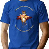 Mrs Brisby With Nicodemus'S Quote Premium Heavyweight Cotton T-Shirt - Blue