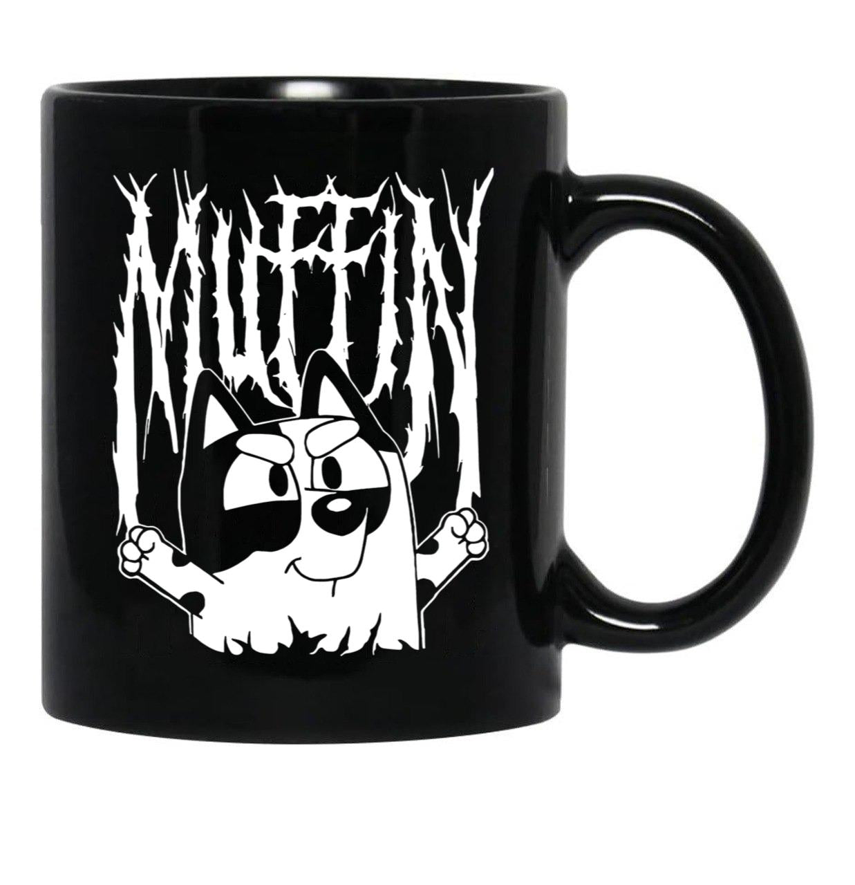 Muffin Death Metal Black Coffee Mug, Gift Coffee Mug - Black