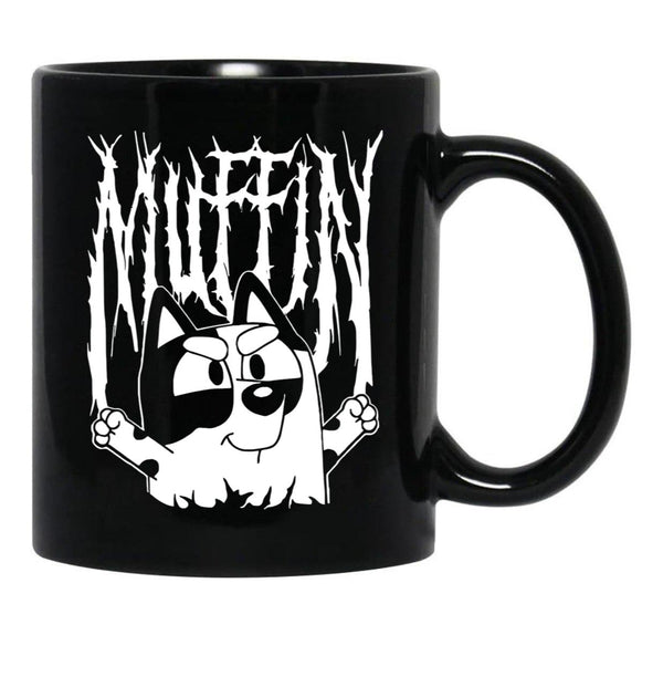 Muffin Death Metal Black Coffee Mug, Gift Coffee Mug - Black